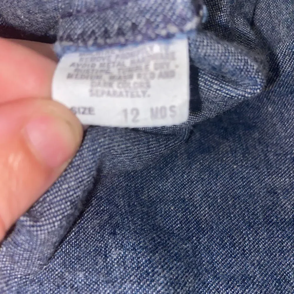 Oshkosh bib overalls dress size 12 months